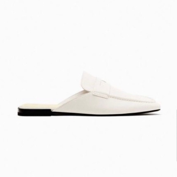 Zara Genuine Leather Flat Mules - Picture 10 of 12